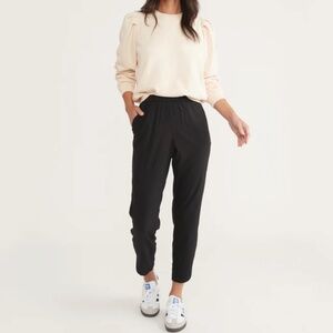 Marine Layer Allison Pant Pull-on Woven Textured Tencel Ankle XS